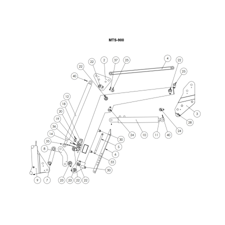 Części do Ładowacza czołowego Metal-Technik MTS-900